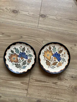 Plateelbakkerij Flora - Set van 2 wandborden Gouda floral vintage kopen? Bied vanaf 35!