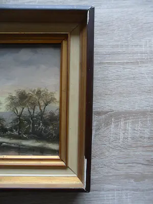 Niet of onleesbaar gesigneerd - 2 Olieverf schilderijtjes op paneel kopen? Bied vanaf 1!