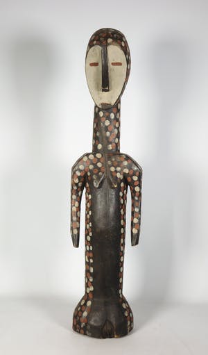 Lega - Hout, Beschilderd initiatiebeeld met stippenpatroon kopen? Bied vanaf 1!