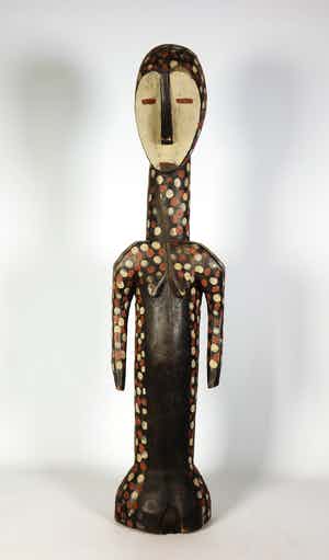 Lega - Hout, Beschilderd initiatiebeeld met stippenpatroon verkocht voor € 1!