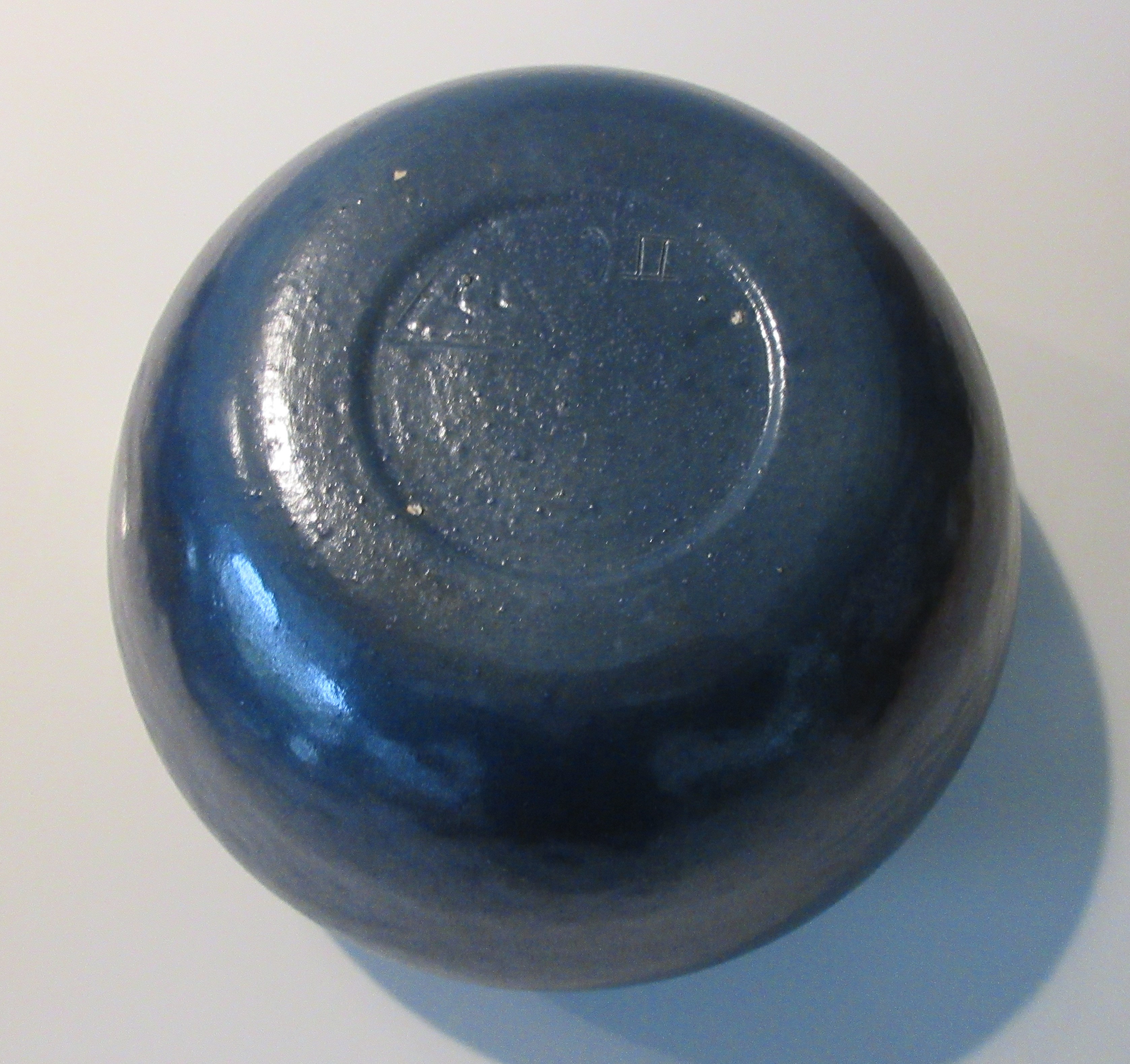 Niet of onleesbaar gesigneerd - Studio keramische blauwe vaas kopen? Bied vanaf 1!