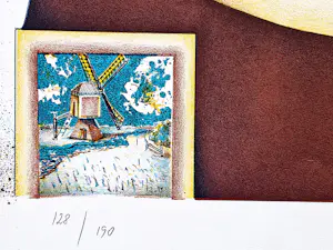 Jörg Remé - Originele 1973 kleuren Lithografie "Holland" - oplage 190 - ZGAN kopen? Bied vanaf 42!