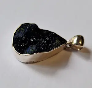 Zilveren Bijzondere hanger met Azuriet en  malachiet kopen? Bied vanaf 95!