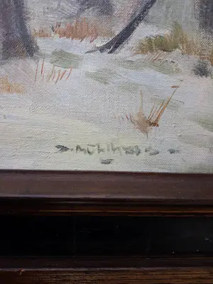 Daniel Muhlhaus - Winters bosgezicht kopen? Bied vanaf 110!