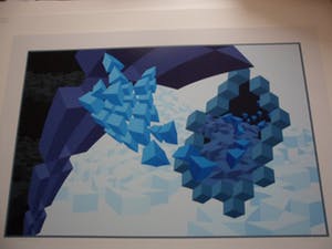 Hans Klaui - Mooi geometrische zeefdruk van Hans Klaui, kopen? Bied vanaf 50!