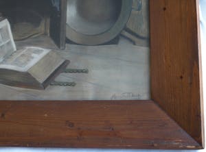 Henriette Breedveld - Pastel, “Stilleven met boeken” – ingelijst & gesigneerd - 1900 kopen? Bied vanaf 10!