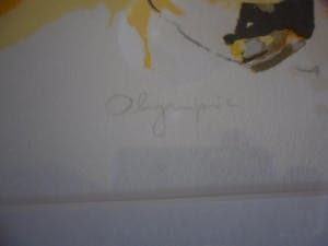 Lou Thissen - Zeefdruk. Titel, ''Olympic". kopen? Bied vanaf 50!