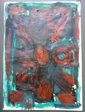 Wim Izaks - Olieverf op papier - Gesigneerd !!! verkocht voor € 160!