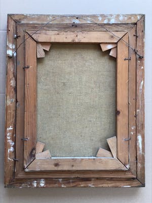 H. Wiegman - Olieverf schilderij roze plant in pot, gelijst en gesigneerd kopen? Bied vanaf 45!