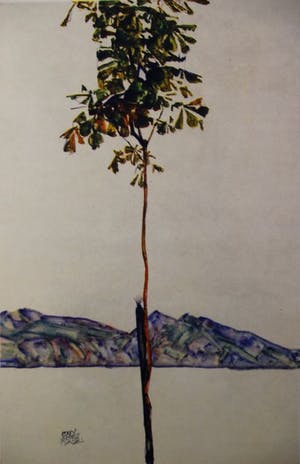 Egon Schiele - "Kastanienbaum am Bodensee 1912" Ausgabe 1948 kopen? Bied vanaf 75!