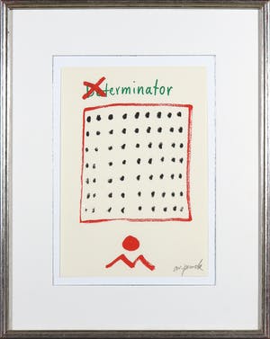 A.R. Penck - Zeldzame, handgesigneerde litho, Determinator kopen? Bied vanaf 1!