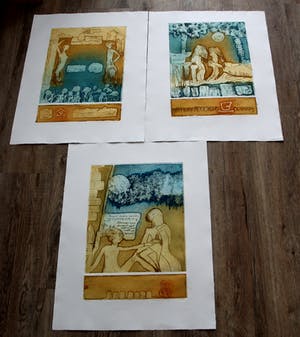 Jan Montyn - serie van 3 etsen: Tan - Chung -Ai - 1998 kopen? Bied vanaf 299!