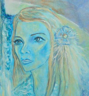 Kiss Riemvis - Olieverf op doek, z.t Helderziende (Groot) kopen? Bied vanaf 1!