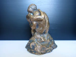 Brons (Onbekend) - Brons , Koppel in omhelzing. kopen? Bied vanaf 135!