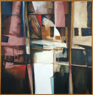 Paul Maas - Olieverf op doek, Huelva - Ingelijst (Groot) verkocht voor € 300!