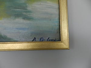 Rene De Coninck - Landschap met visser kopen? Bied vanaf 95!