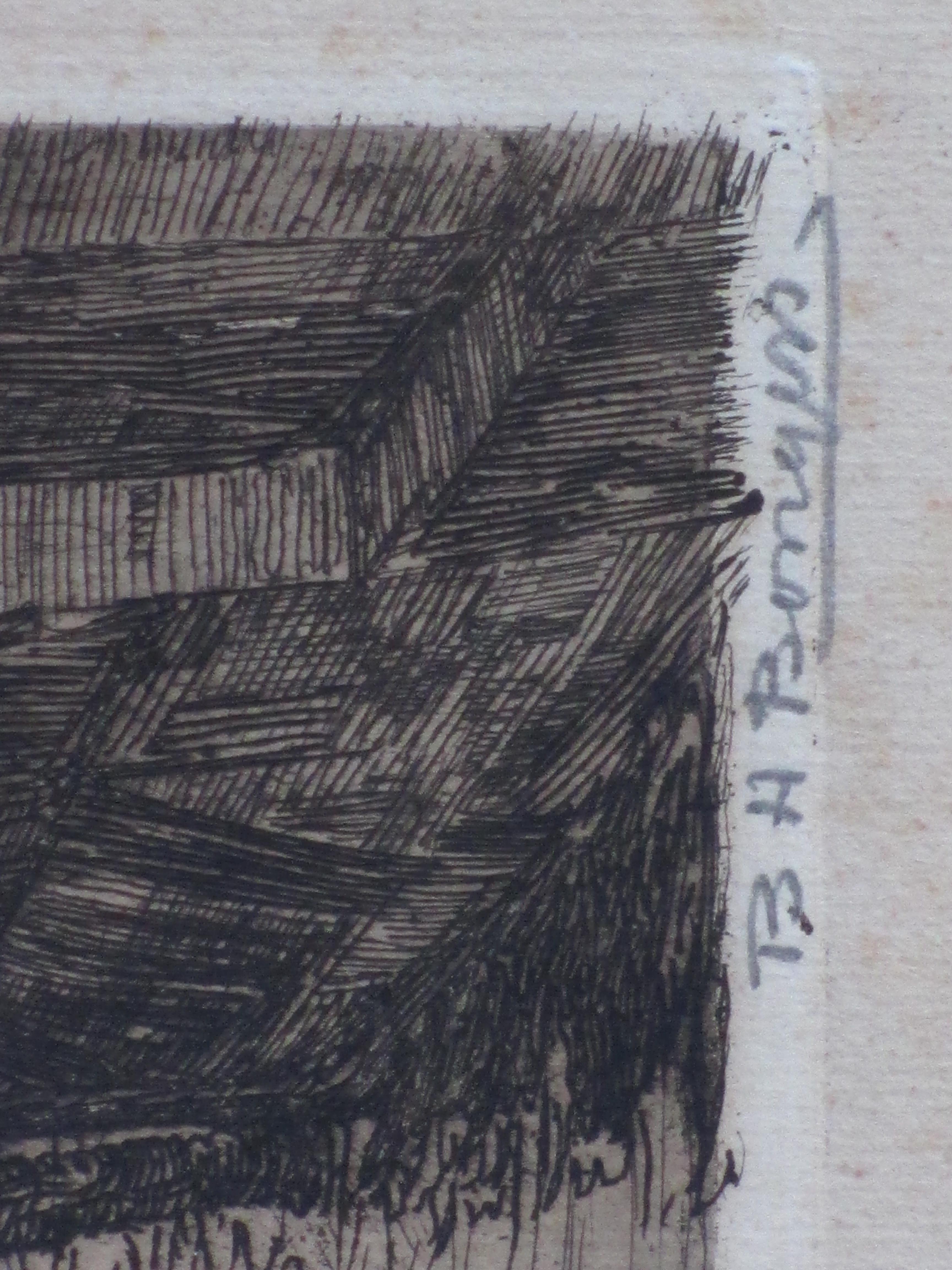 Berend Adrianus Bongers - Grachtengezicht Amsterdam Ets kopen? Bied vanaf 1!