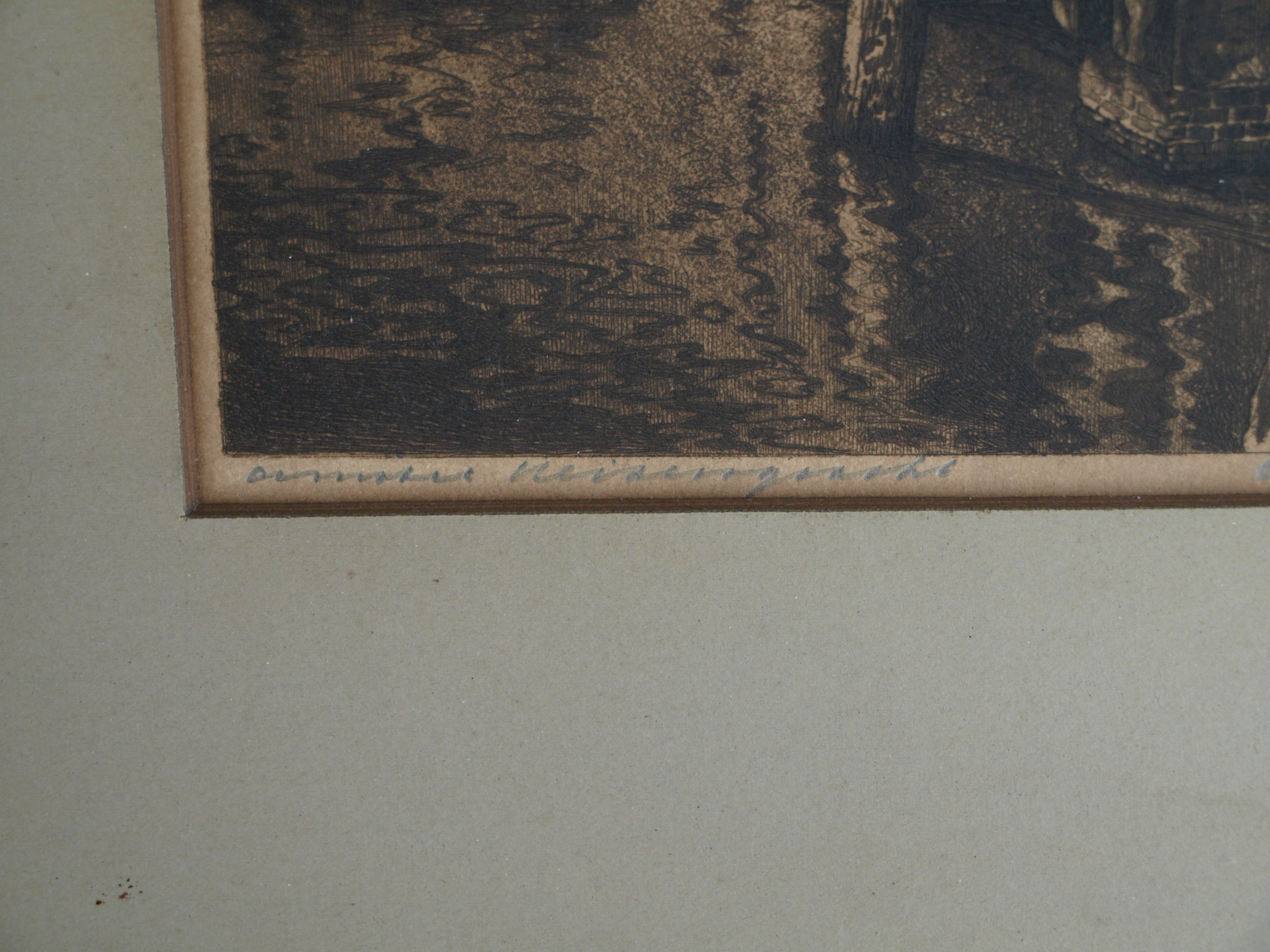 Cornelis Brandenburg - Ets, Amstel en Keizersgracht Amsterdam – gesigneerd  kopen? Bied vanaf 25!