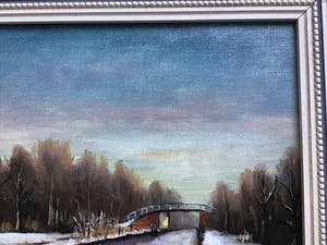 Niet of onleesbaar gesigneerd - Brug over water kopen? Bied vanaf 1!