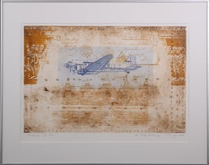 Leentje Linders - Ets, Seulawah, Par Avion - Ingelijst kopen? Bied vanaf 50!
