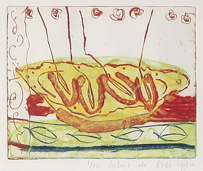 Lukie de Bree - Kleurenets en aquatint, Zonder titel - Ingelijst kopen? Bied vanaf 20!