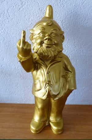Ottmar Horl - Sponti Activist Gnome Gold "Gesigneerd" verkocht voor € 90!