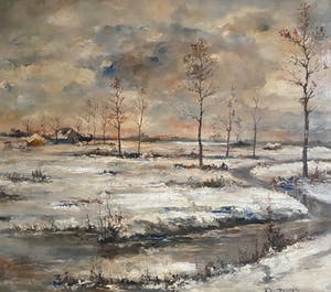 Prosper De Roover - Uitgestrekt Sneeuwlandschap kopen? Bied vanaf 149!