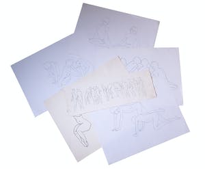 Piet van Mook - Lot, Tekenmap met diverse figuurstudies kopen? Bied vanaf 1!