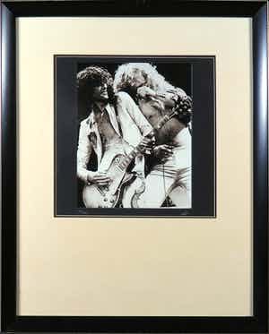Bob Gruen - Foto, uitgegeven door Studio Limited Edition, Led Zeppelin - Ingelijst verkocht voor € 1!