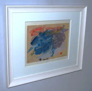 Albert Soons - abstracte gouache, zuurvrij ingelijst, 1966 kopen? Bied vanaf 175!