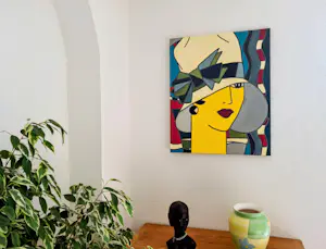 Patricia Kleyman - Portrait d'une jolie demoiselle au chapeau blanc kopen? Bied vanaf 300!