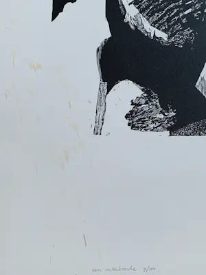 Manuel Kurpershoek - Linosnede `Een onbekende` kopen? Bied vanaf 20!