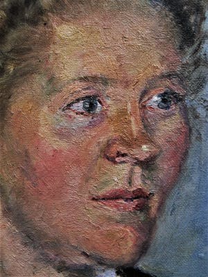 Niet of onleesbaar gesigneerd - Goed geschilderd portret van dame op leeftijd - gesigneerd Benedictus kopen? Bied vanaf 1!