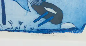 Michel van Overbeeke - Ets en aquatint met bladgoud, Balance - Ingelijst kopen? Bied vanaf 80!