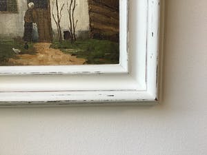 Niet of onleesbaar gesigneerd - Eenvoudig boerenerf. kopen? Bied vanaf 1!