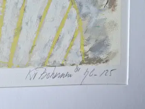 Kees van Bohemen - Grote zeefdruk "voloptueus naakt in slaapkamer" gelimit. oplage - in nieuwstaat kopen? Bied vanaf 62!