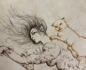 Leonor Fini - Aquatint La Sorcière sur le Balai kopen? Bied vanaf 50!