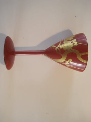 Niet of onleesbaar gesigneerd - Japans Makie lakwerk zes houten bekertjes kopen? Bied vanaf 10!