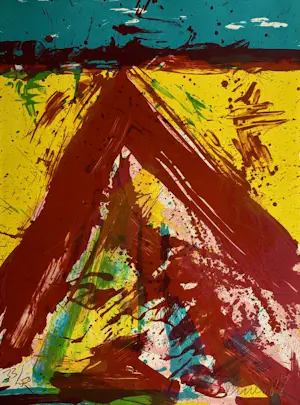 Jan Cremer - Kleurenzeefdruk ATTILA'S BIVAK Handgesigneerd kopen? Bied vanaf 225!