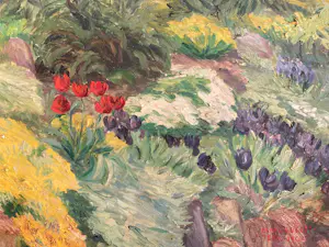 Ad Blok van der Velden - Duinbloempjes op Texel kopen? Bied vanaf 300!