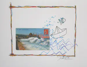 Wilhelm Schlote - Kleurenzeefdruk NICE = NICE Handgesigneerd kopen? Bied vanaf 45!