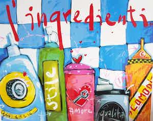 Selwyn Senatori - L'ingredienti - zeefdruk - ingelijst - gesigneerd - 150 ex verkocht voor € 1!