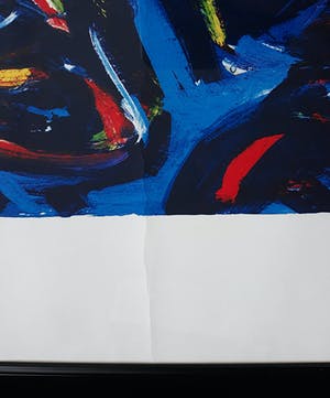 Buy Theo Wolvecamp - Abstracte compositie, zeefdruk (ingelijst)? Bid from 1!