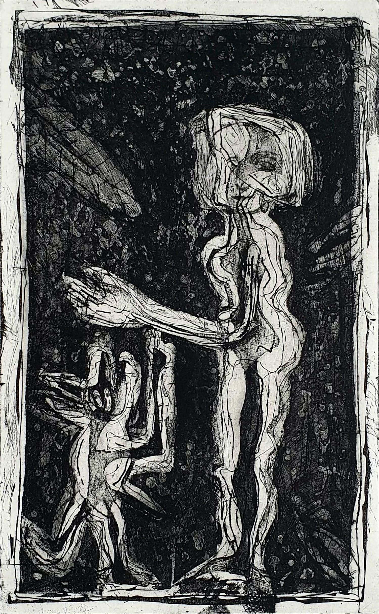 Lucebert - Ets: Paradijs & gedicht (1981) verkocht voor € 150!