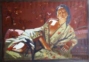 Nico Vrielink - Kleurenzeefdruk CLAIR OBSCUR GROOT!!! verkocht voor € 145!