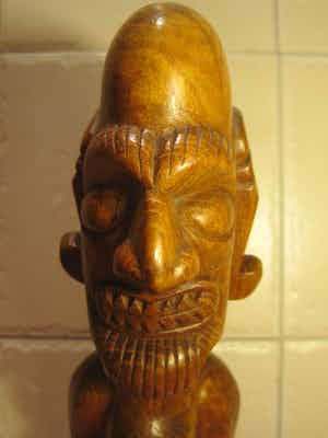 Moai Kavakava Rapa Nui Paaseiland - Voorouder beeld. verkocht voor € 70!