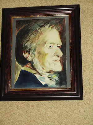 Hubert Josef Maassen - Componist Wagner - Aquarel kopen? Bied vanaf 40!