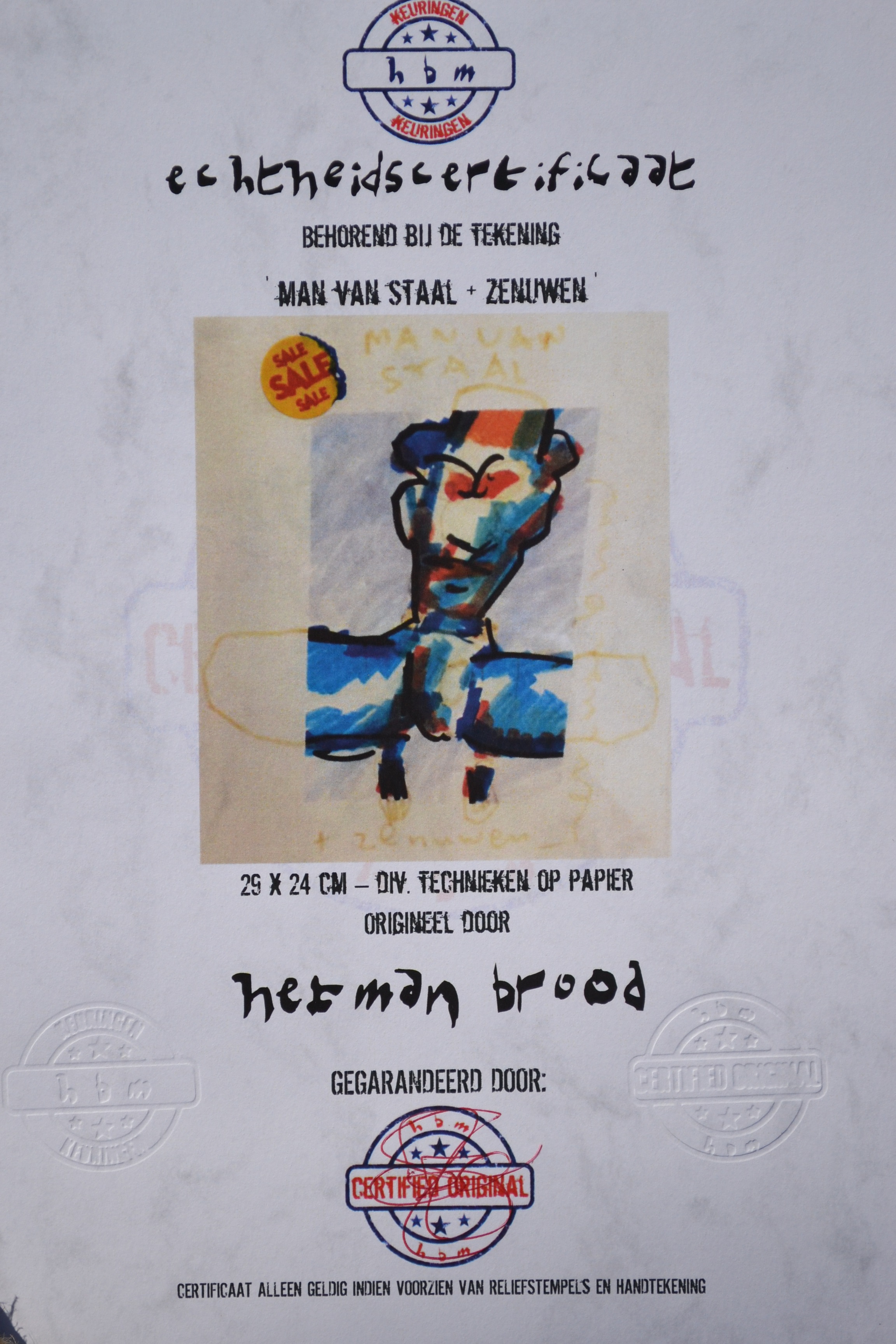 Herman Brood - Man van staal + zenuwen for sale kopen? Bied vanaf 650!
