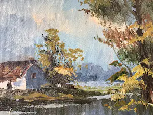 Henner Knauf - Huisje aan het water. kopen? Bied vanaf 25!