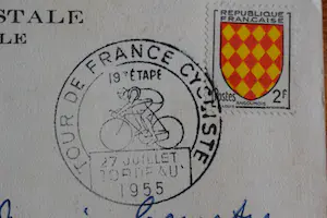 Kees van Dongen - Ansichtkaart - Tour de France cycliste 1955 - 19e Etappe Pau - Bordeaux kopen? Bied vanaf 30!